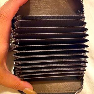 Card holder with key hole